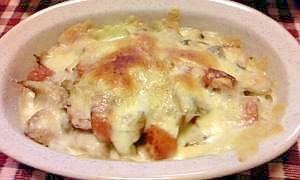 超簡単♪菊芋のグラタン風おかず(低糖質キクイモ) レシピ・作り方